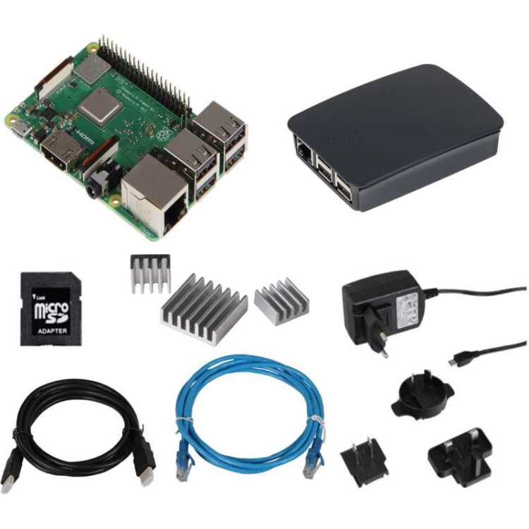 Raspberry Pi Foundation Pi 3 B+ Starter Kit Set6 mini-pc Cortex-A53 | VideoCore IV | 1 GB