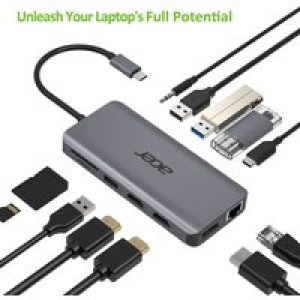 Acer 12in1 Type C dongle | Zilver